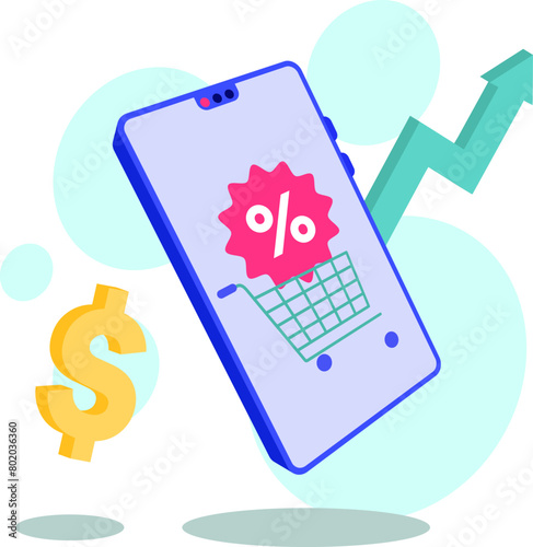 Online Sales Growth with Discount Offers on Mobile.