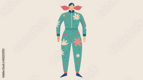 A lightweight jumpsuit with a relaxed fit and trendy prints perfect for a fashionforward sauna outfit..