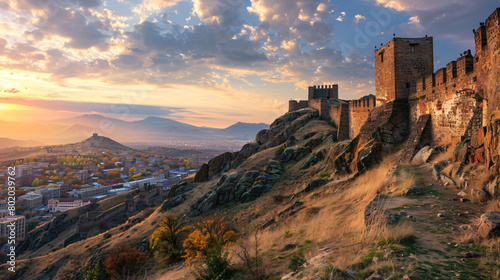 Beautiful view of old fortress photo