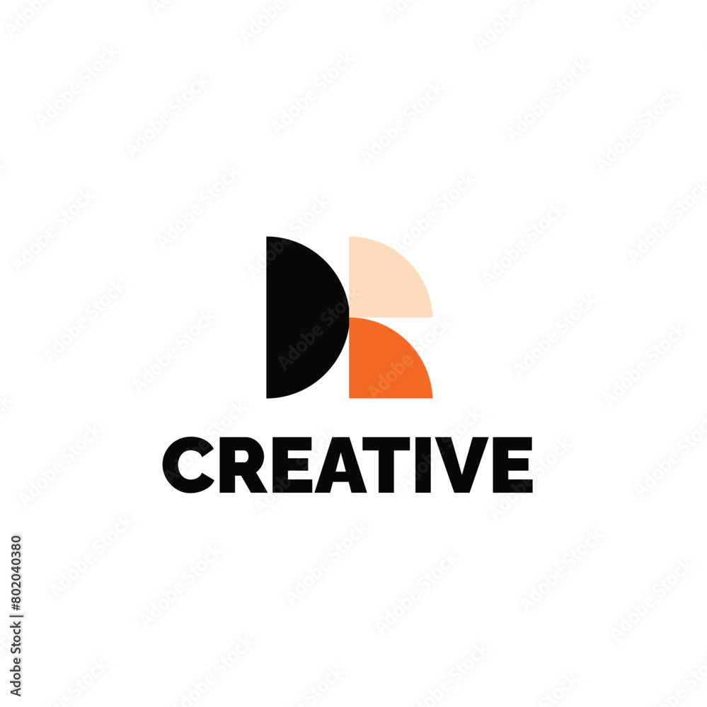 geometric abstract logo icon vector illustration, logo for creative and modern company