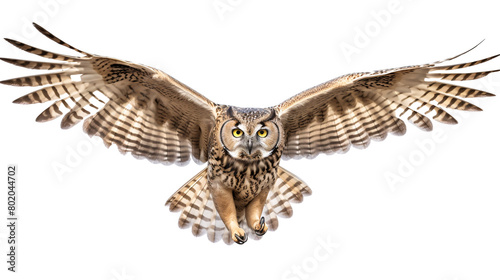 an owl flying in the air