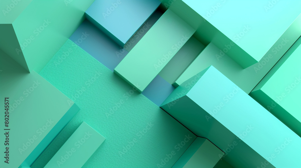bold geometric shapes of mint green and teal, ideal for an elegant abstract background bold geometric shapes of mint green and teal, ideal for an elegant abstract background