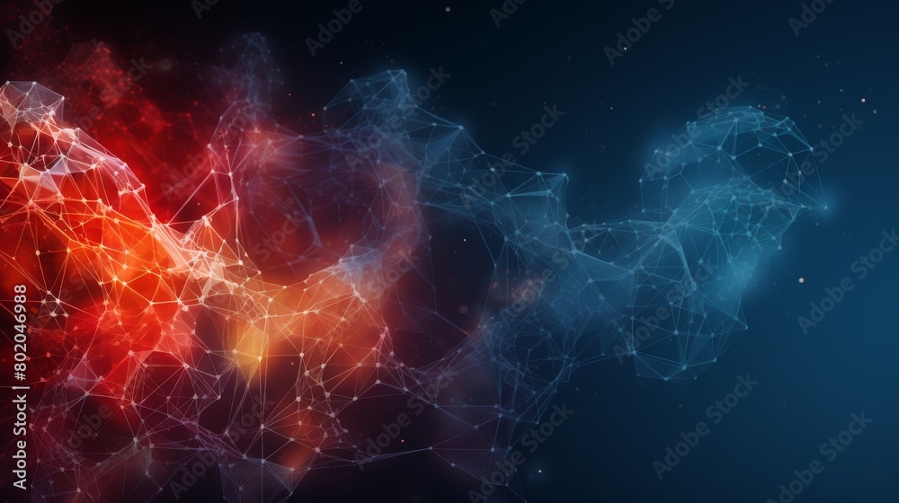 Abstract Human Connections Headline Background Conceptual Design Digital Art