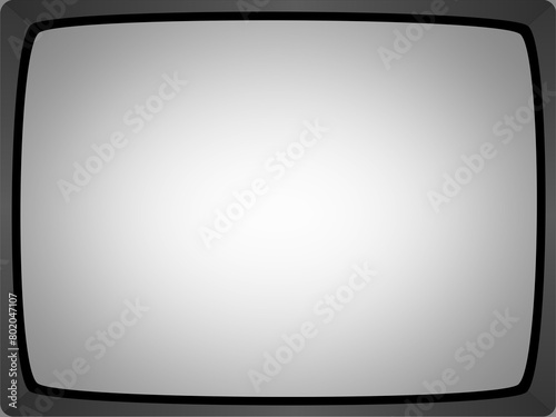 Retro TV 4:3 frame. analog television. CRT. Old TV style. video frame. photo