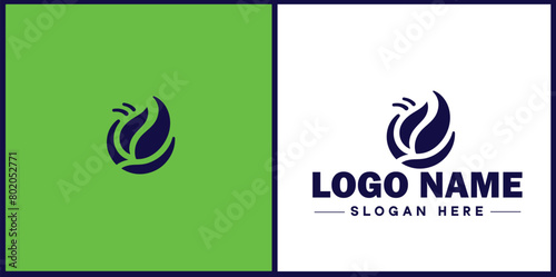 coffee bean icon logo Hot coffee shop Cafe food court store modern flat business vector logo