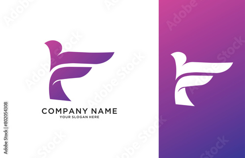  letter F vector artwork featuring the in the form of an F Logo, suitable for businesses whose names start with the letter F-free download 