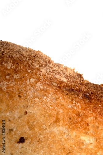 Close Up of a Toasted Hme Made Bread Roll Showing Texture