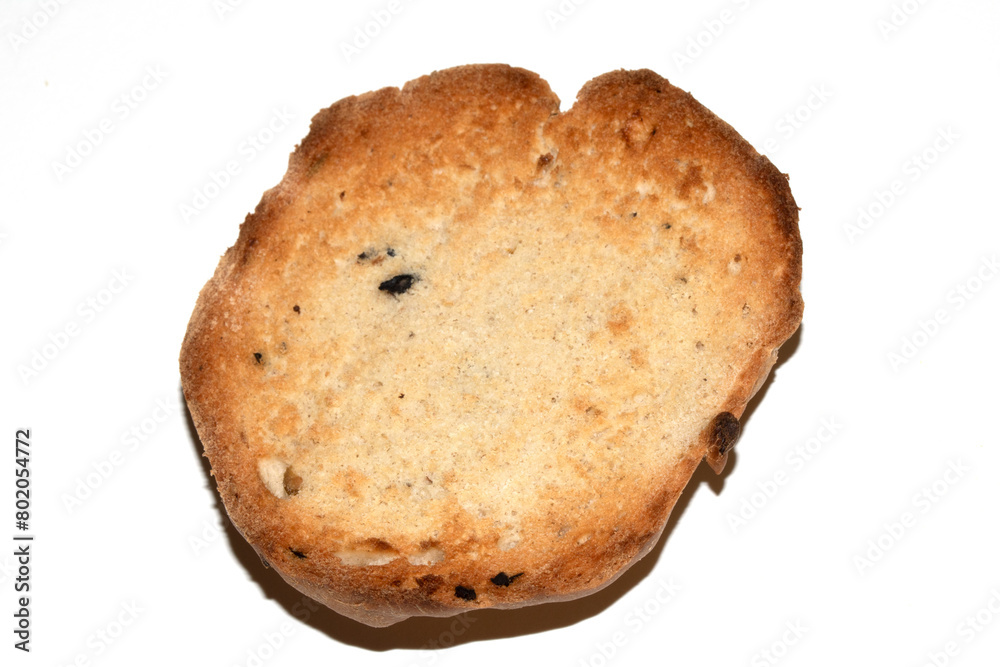Close Up of a Toasted Hme Made Bread Roll Showing Texture