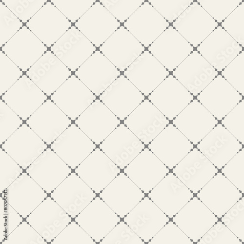 Regular stars vector seamless pattern. Modern stylish texture. Repeating geometric tiles