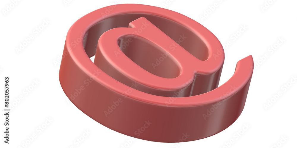 Obraz premium Email symbol on a transparent Background