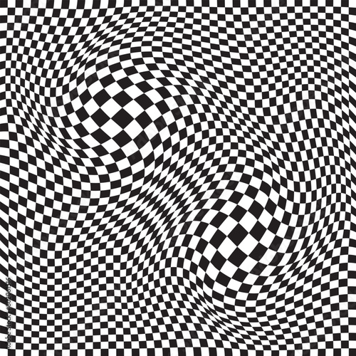 Groovy wave psychedelic checkerboard background set. Funky, psychedelic, floral,Hippie, retro chessboard template set. 11:11