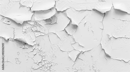 Texture of dried mud on a white concrete wall. White background.