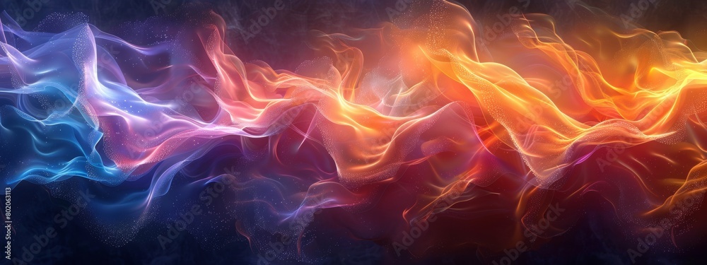An illustration of a sound wave depicted as a dynamic and colorful pattern, reflecting the energy of music. An illustration of a sound wave depicted as a dynamic and colorful pattern, reflecting the energy of music.