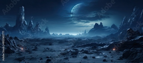 Alien landscape revealed on uncharted planet