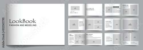 Landscape modern look book portfolio template design