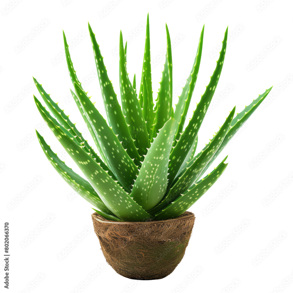 Aloe Vera Plant isolated on transparent background With clipping path. cut out. 3d render Aloe Vera Plant isolated on transparent background With clipping path. cut out. 3d render