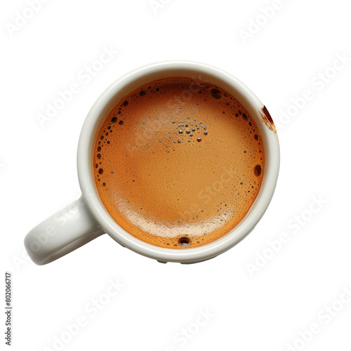 Attractive cut out of coffee mug isolated on transparent background With clipping path. cut out. 3d render