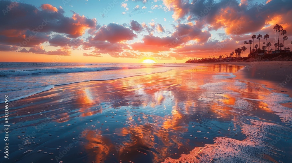 San Diego USA stunning sunset views over Pacific beaches