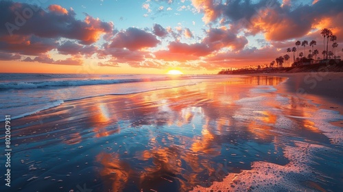 San Diego USA stunning sunset views over Pacific beaches