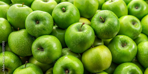 green apples background photo