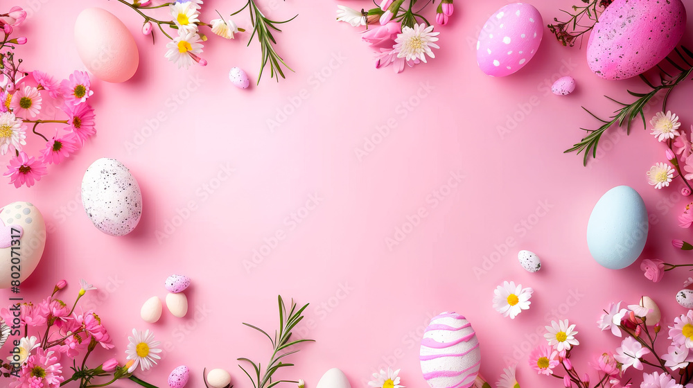 Pink Colored Happy Easter Greeting Frame with Copy Space
Pink Colored Happy Easter Greeting Frame with Copy Space