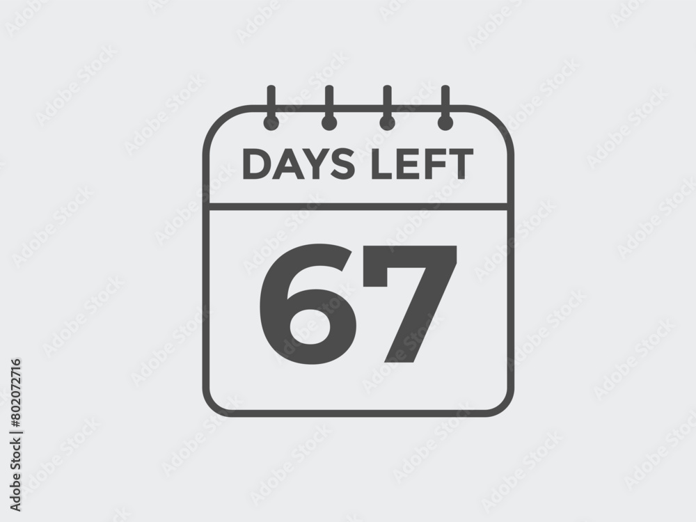 67 days to go countdown template. 67 day Countdown left days banner design. 67 Days left countdown timer 67 days to go countdown template. 67 day Countdown left days banner design. 67 Days left countdown timer