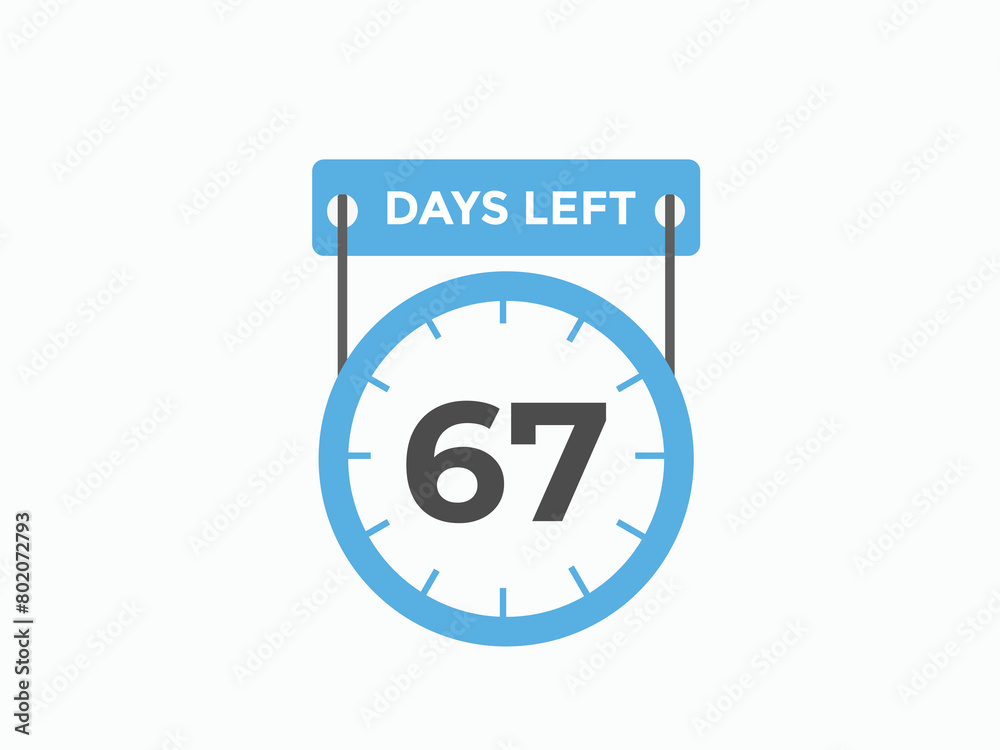 67 days to go countdown template. 67 day Countdown left days banner design. 67 Days left countdown timer 67 days to go countdown template. 67 day Countdown left days banner design. 67 Days left countdown timer