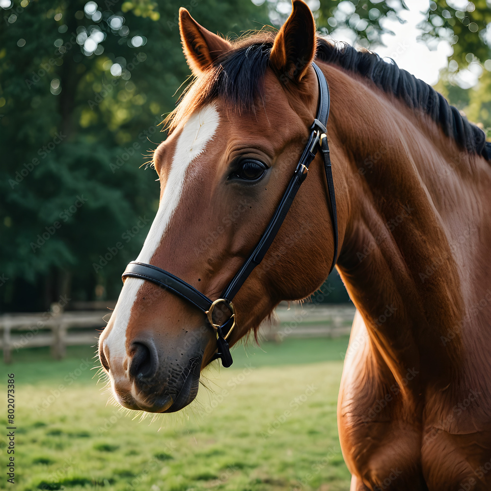 Naklejka premium portrait of a horse