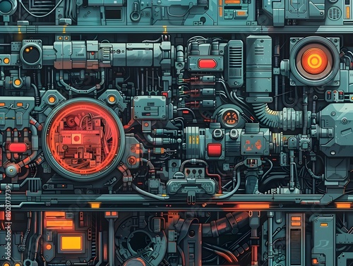 Intricate Machinery:A Captivating Technological Landscape