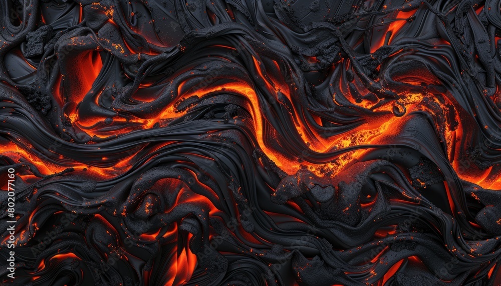 A dynamic background depicting molten lava in fiery red and black tones, perfect for adding a dramatic, natural disaster-themed element to designs A dynamic background depicting molten lava in fiery red and black tones, perfect for adding a dramatic, natural disaster-themed element to designs