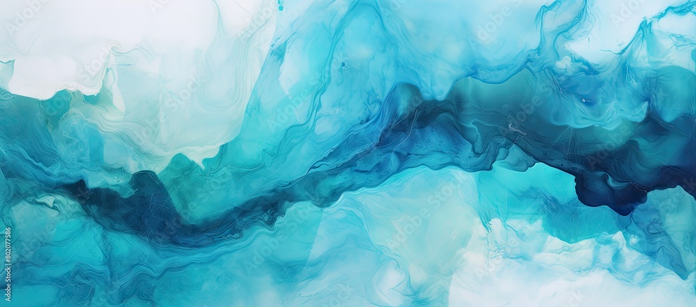 Blue and white abstract painting Blue and white abstract painting