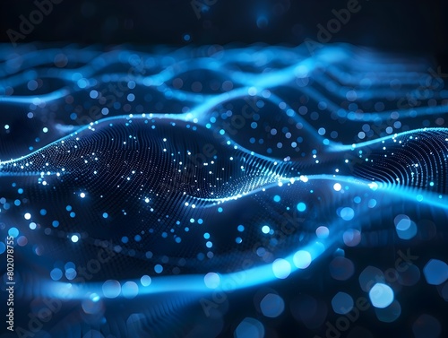 Striking Digital Network Flow with Mesmerizing Particle Connectivity