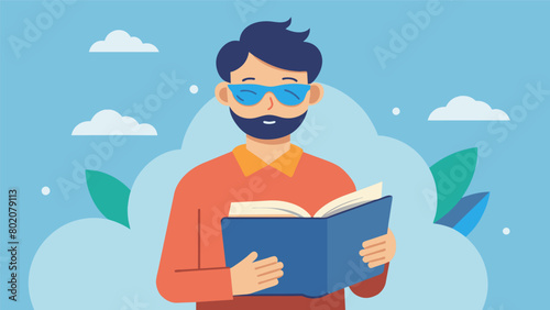 An autobiography by a blind author detailing their experiences as a blind person navigating a sighted world and breaking barriers in the literary. Vector illustration photo