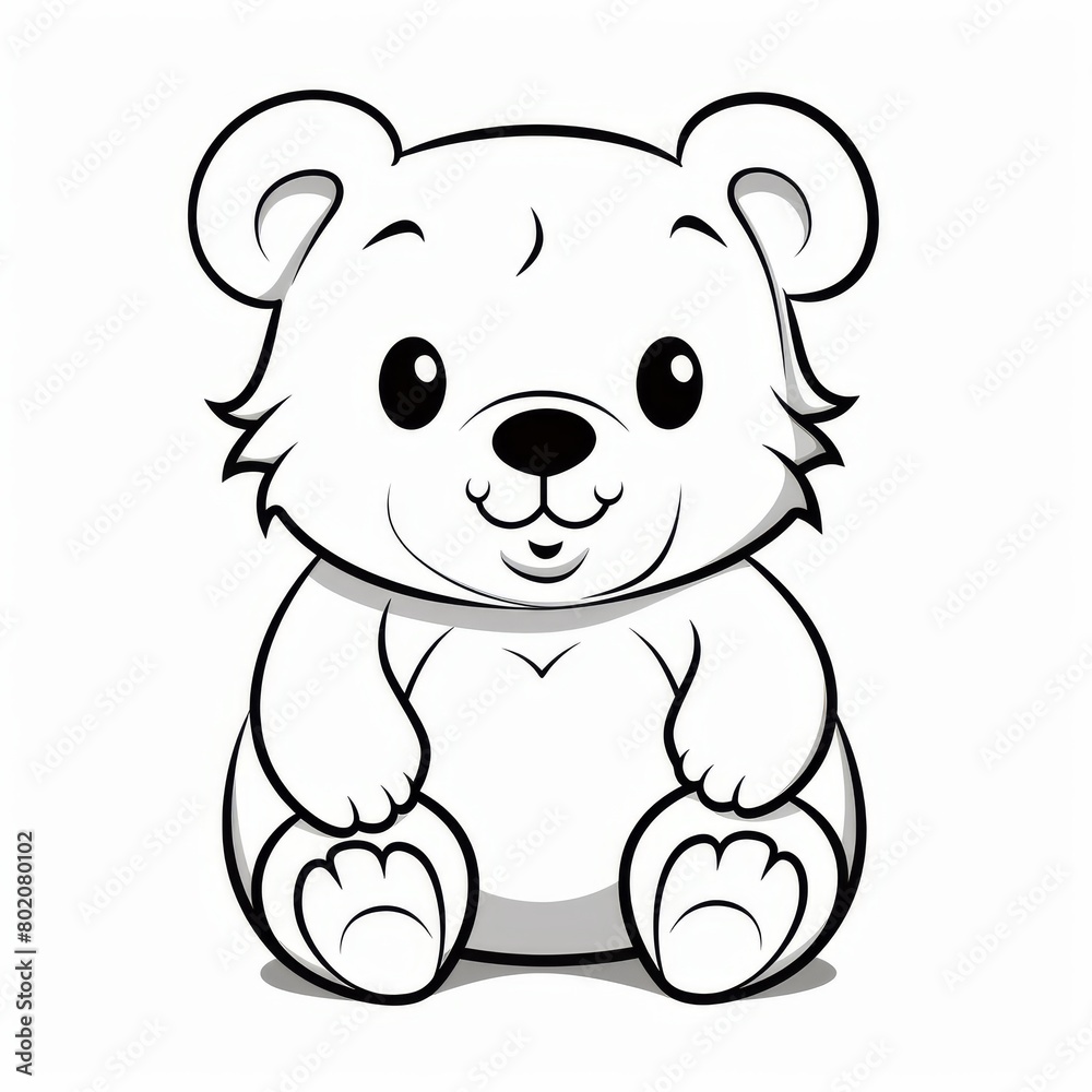 Cute Bear Cub Illustration Cute Bear Cub Illustration