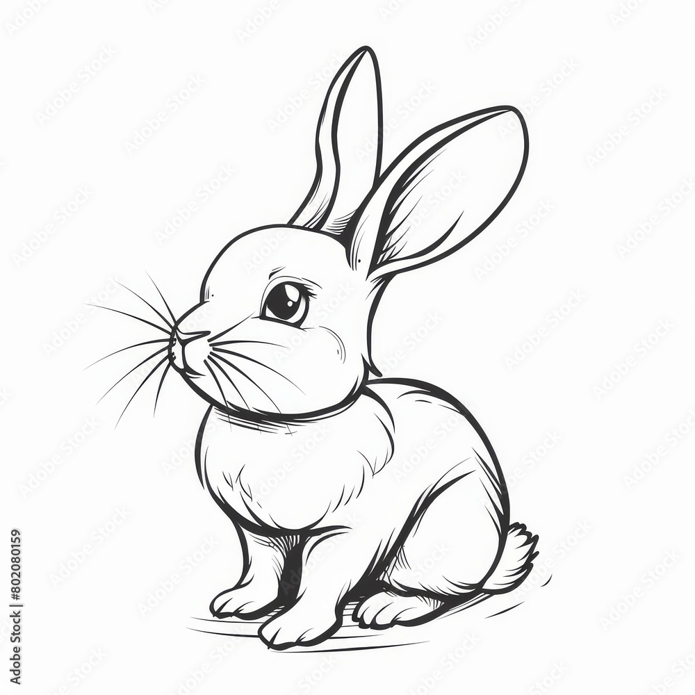 Lovely Rabbit Sketch Lovely Rabbit Sketch