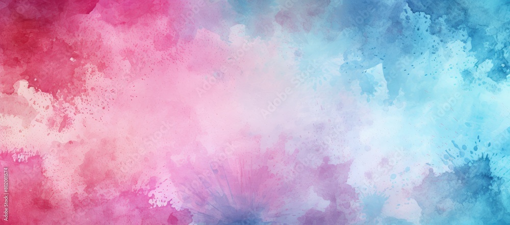 Fototapeta premium Blue and pink background with clouds