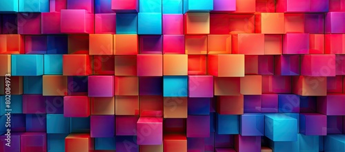 Colorful background with squares of different colors