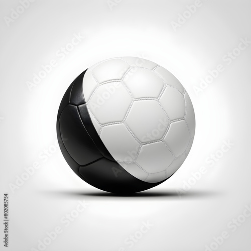 soccer ball on black icon.
