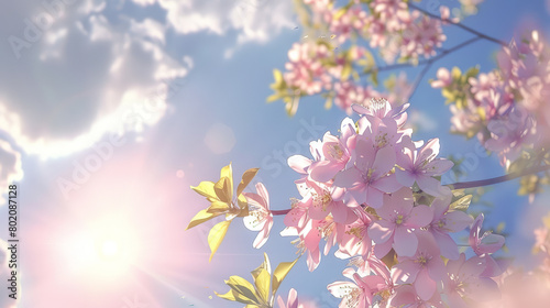 Blooming Splendor: Hyper-realistic Spring Flowers. Generative AI