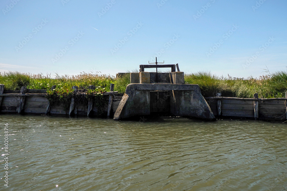 Aveiro lagoon Ria de Aveiro located on the Atlantic coast of Portugal