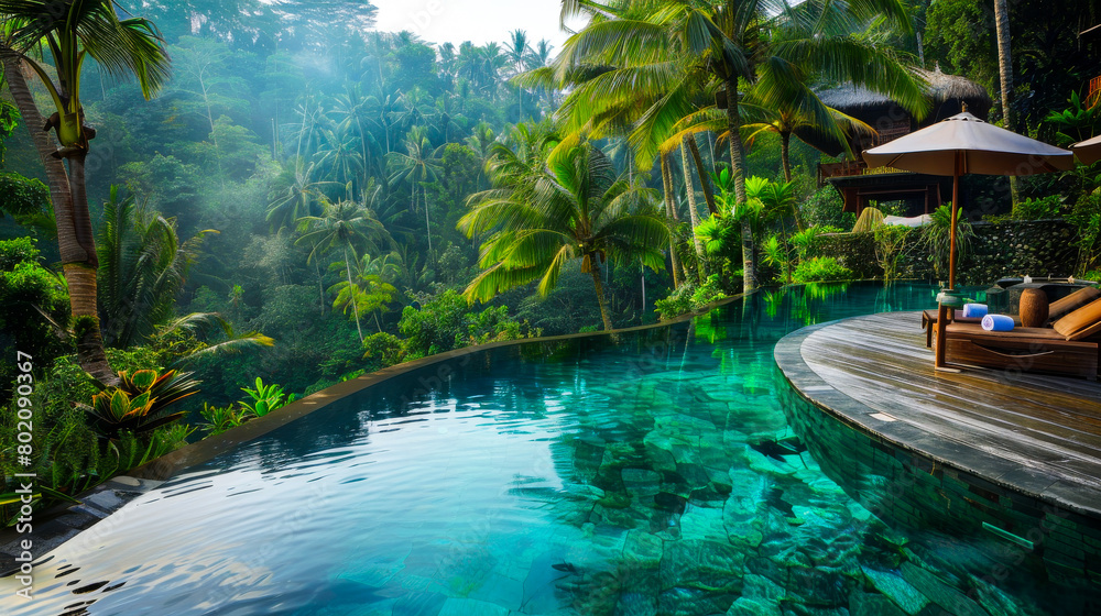 Luxurious Pool Oasis in the Heart of Bali's Natural Beauty
