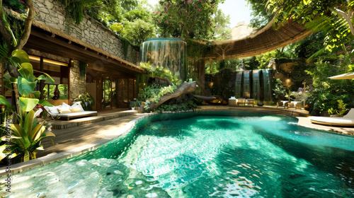 Enchanting Bali Island Oasis with Lush Pool  © Creative Valley