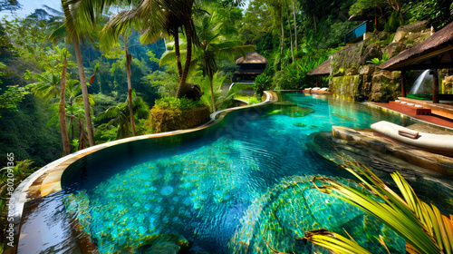 Exotic Swimming Pool Amidst Bali s Scenic Landscape 