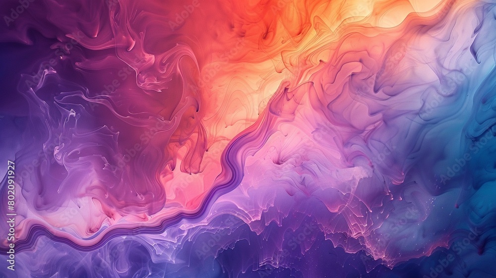 Abstract background of acrylic paint in red, blue and pink colors. Liquid marble texture. Fluid art. Abstract background of acrylic paint in red, blue and pink colors. Liquid marble texture. Fluid art.
