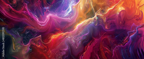 Mesmerizing patterns of color dance and sway, creating an enchanting display of fluid abstraction and vitality.