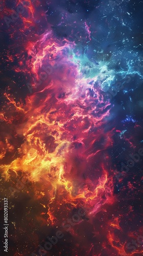 A hyper-realistic close-up of a supernova remnant  emphasizing vibrant colors and intricate details  suitable for a wallpaper