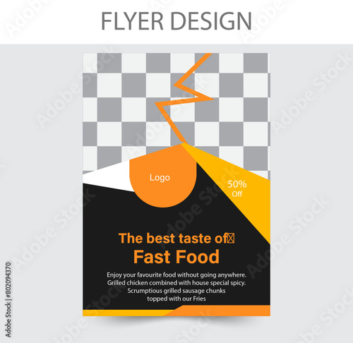 Restaurant food flyer template