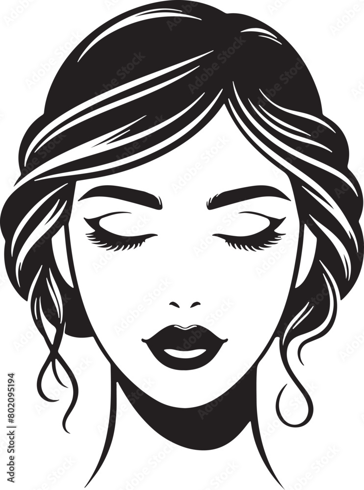 Women Beauty Face Silhouette Vector Illustration Women Beauty Face Silhouette Vector Illustration