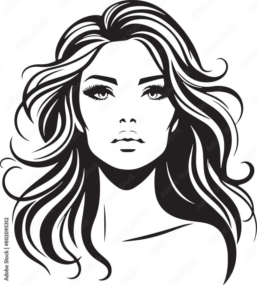Women Beauty Face Silhouette Vector Illustration Women Beauty Face Silhouette Vector Illustration