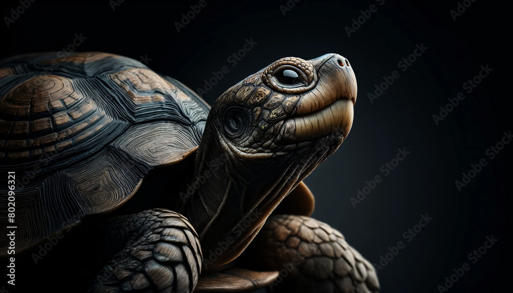 Obraz premium a turtle in a portrait